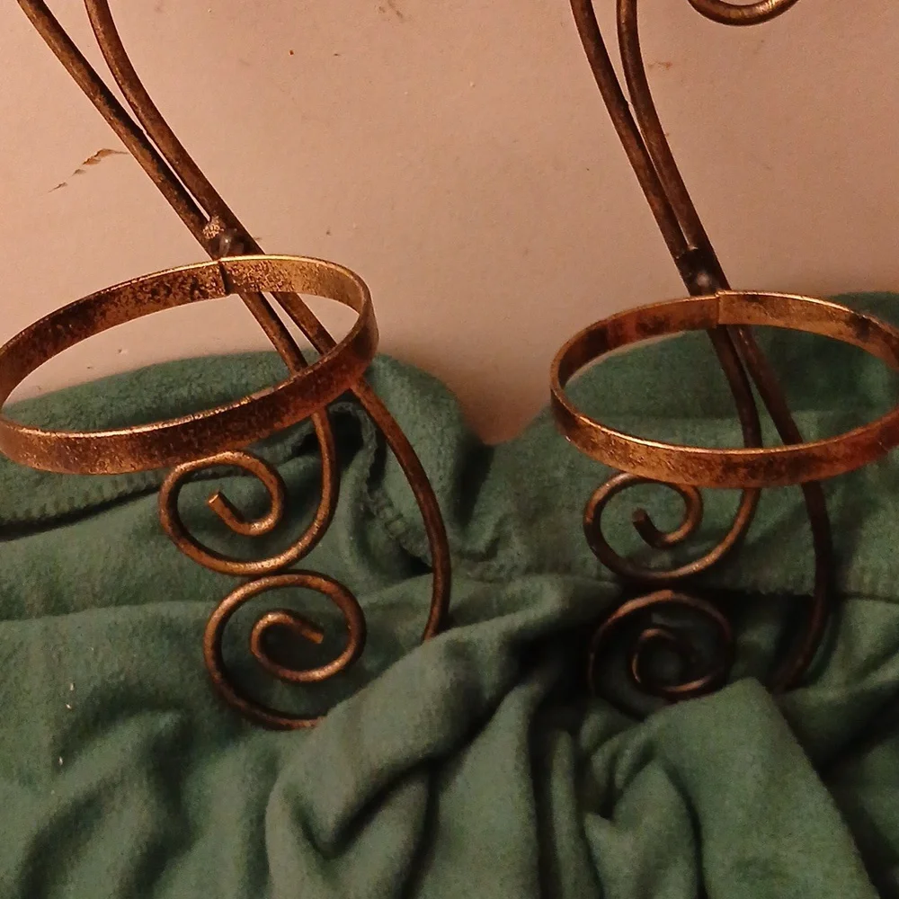 Elegant Gold Swirl Wall Sconces
